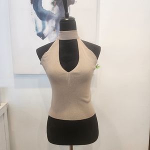 [ OLIVEACEOUS] WOMENS size Medium sandstone color- CUTEST TANK EVER!!